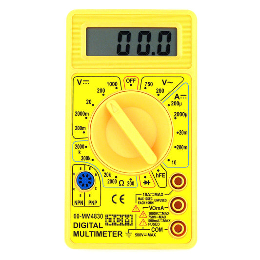 60-MM4830 Digital multimeter yellow buzz