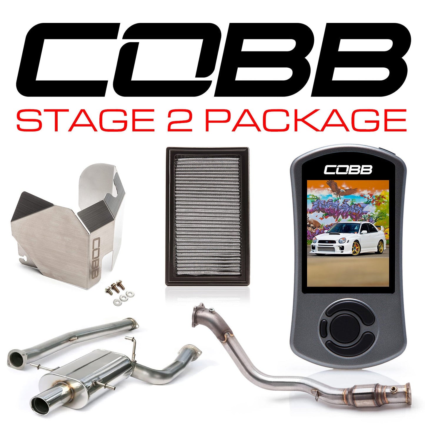 COBB Subaru 02-05 WRX Stage 2 Power Package mit V3 (cobb612X02)