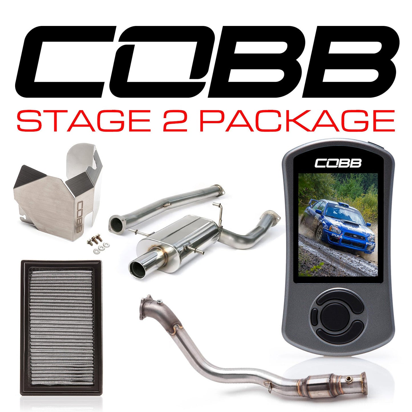 COBB 04-07 سبارو امپریزا STI اسٹیج 2 پاور پیکیج W/V3 (COBB613X12)