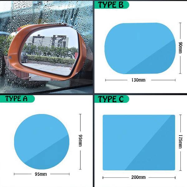 कार रियर व्यू मिरर के लिए वाटरप्रूफ फिल्म