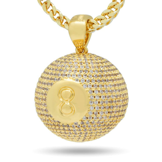8-Ball Billiard Necklace