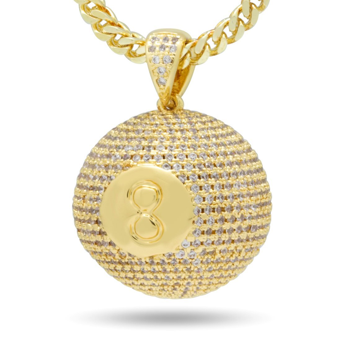 8-Ball Billiard Necklace