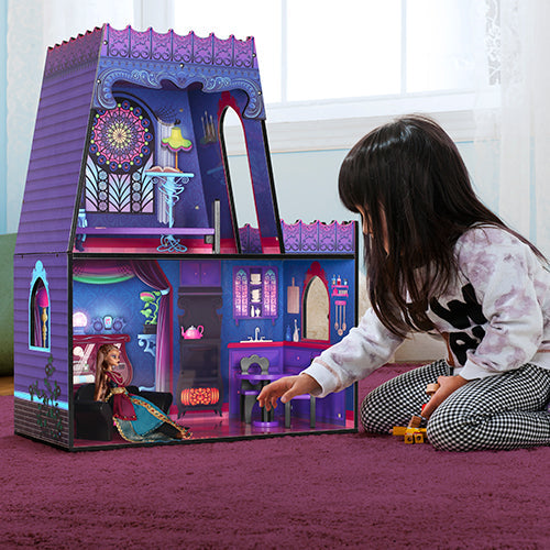 Spiderweb Villa Dollhouse with Furniture