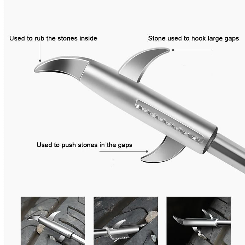 टायर की सफाई पत्थर के हुक को हटाने
