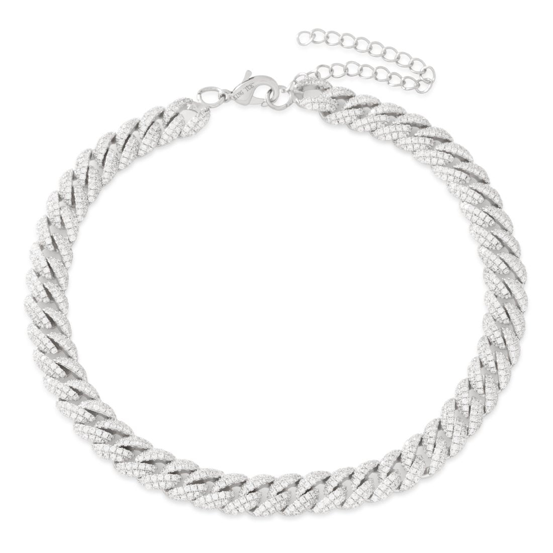 8mm Iced Miami Cuban Link Choker Chain