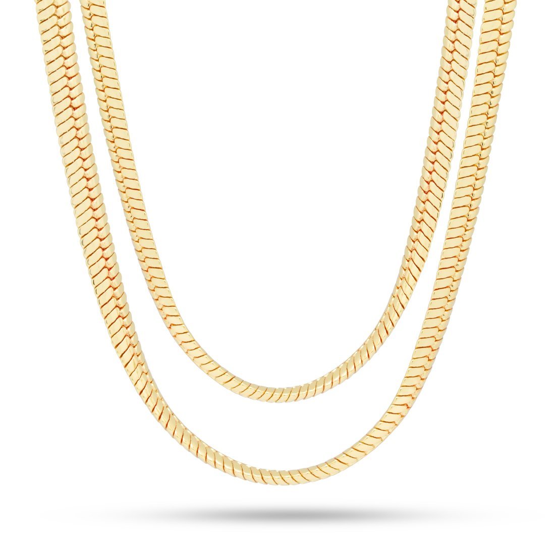 8mm Thick Herringbone Chain Choker Set
