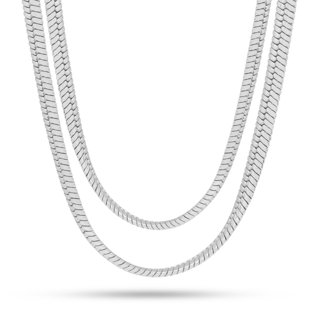 8mm Thick Herringbone Chain Choker Set