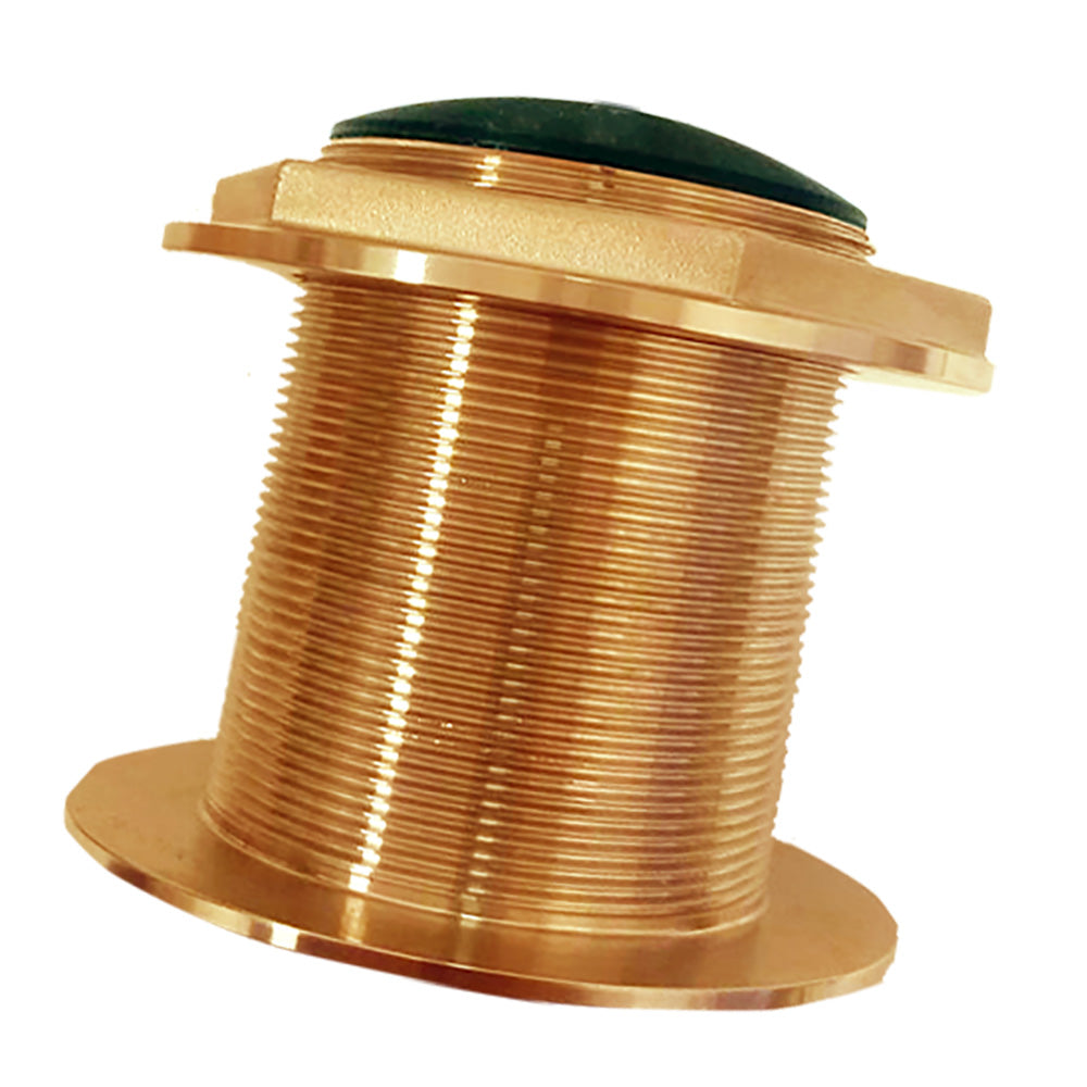 SI-TEX Bronze Low Profile Thru-Hull High-Frequency CHIRP Transducer - 1kW  130-210kHz [BT87H1KW]