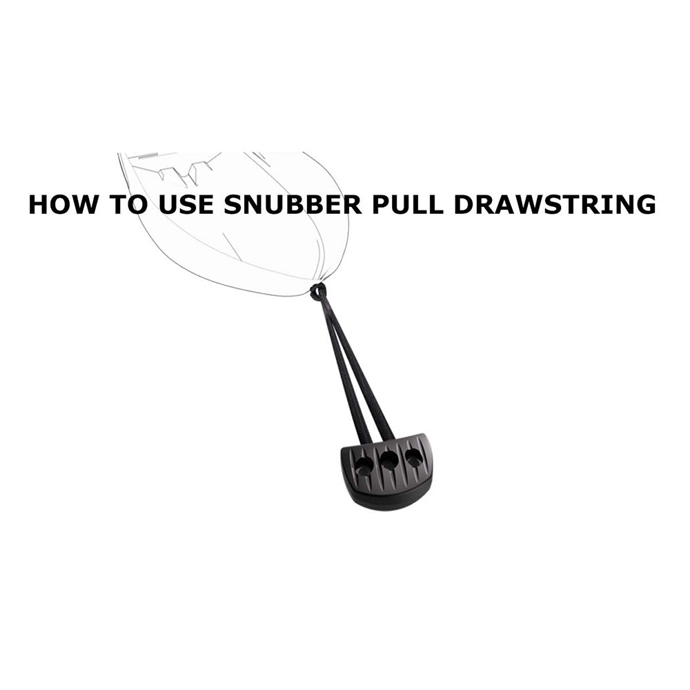 Snubber - Black Snubber Pull With Rope - Tar Black [S61390]