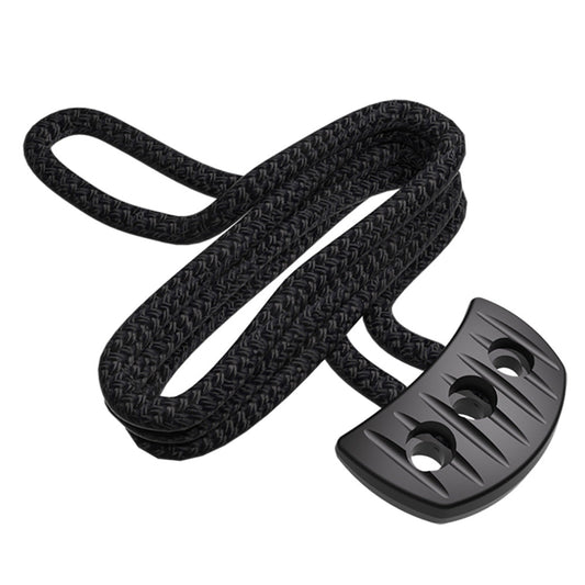 Snubber - Black Snubber Pull With Rope - Tar Black [S61390]