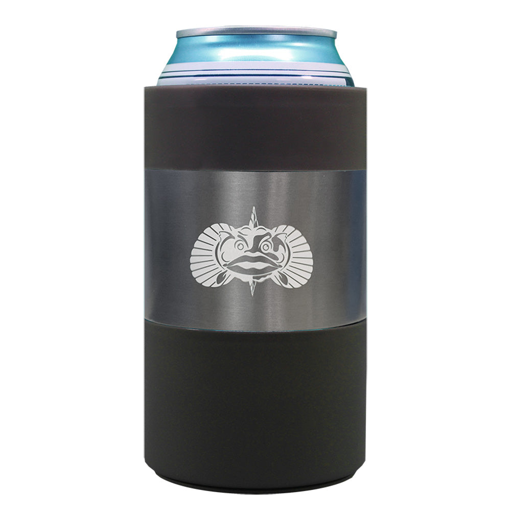 Toadfish Non-Tipping Can Cooler + Adapter - 12oz - Graphite [1068]