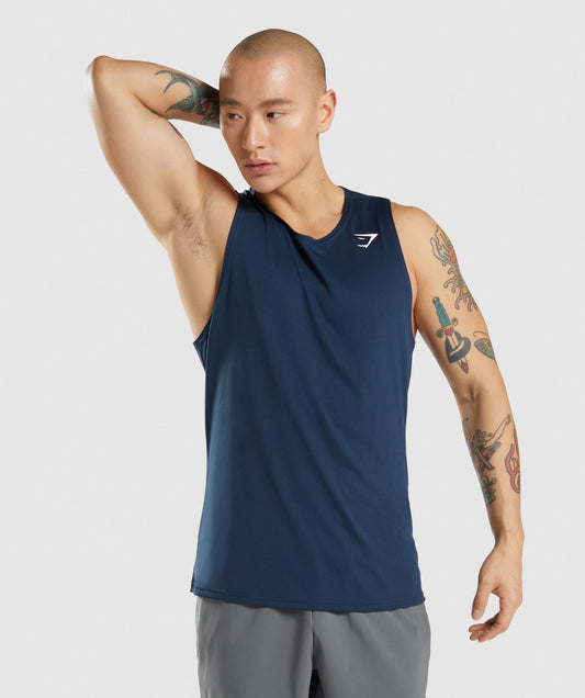 Gymshark Arrival Tank - Navy