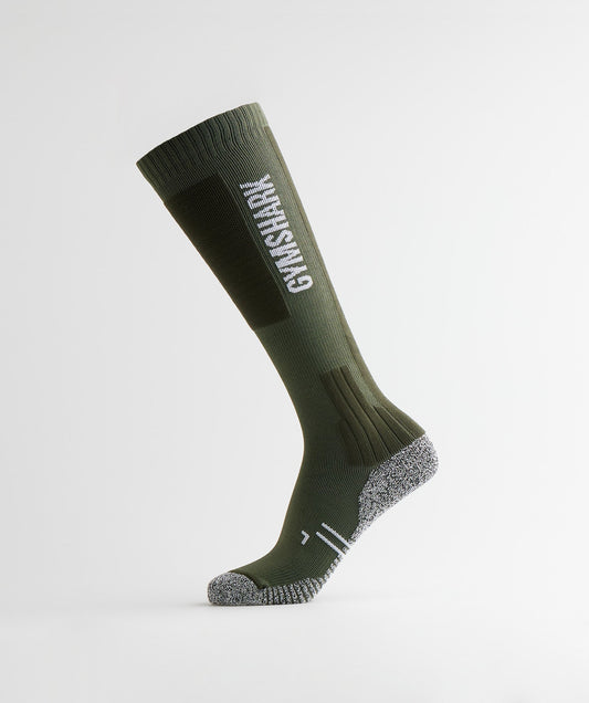 Gymshark Weightlifting Sock - Olive Green