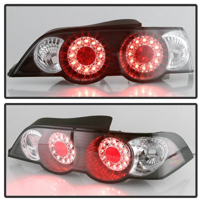 Spyder Acura RSX 02-04 LED Tail Lights Black ALT-YD-ARSX02-LED-BK (spy5000361)