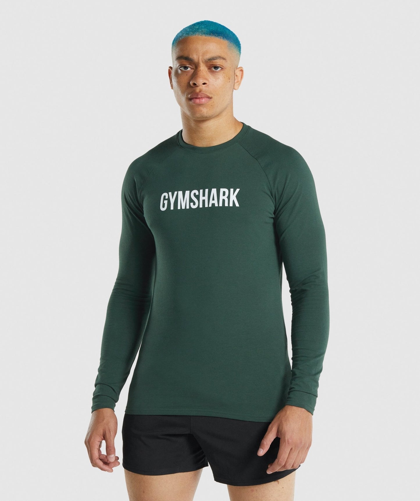 Gymshark Apollo Langarm T -Shirt - dunkelgrün