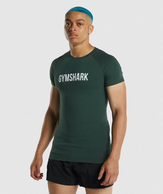 Gymshark Apollo T -Shirt - dunkelgrün