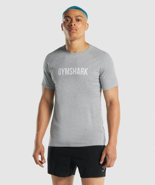 Gymshark Apollo T -Shirt - hellgraue Mergel