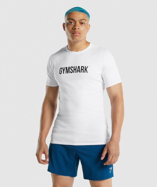 Gymshark Apollo T -Shirt - Weiß
