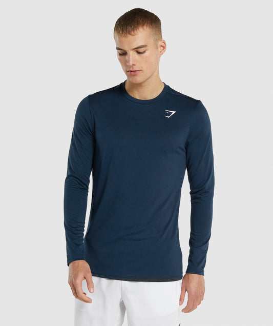 Gymshark Ankunft Langarm T -Shirt - Marine