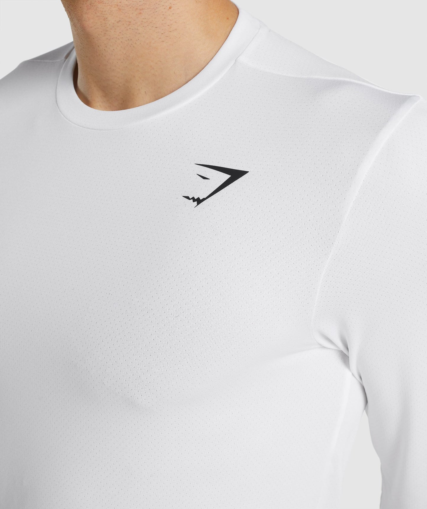 Gymshark Ankunft Langarm T -Shirt - Weiß