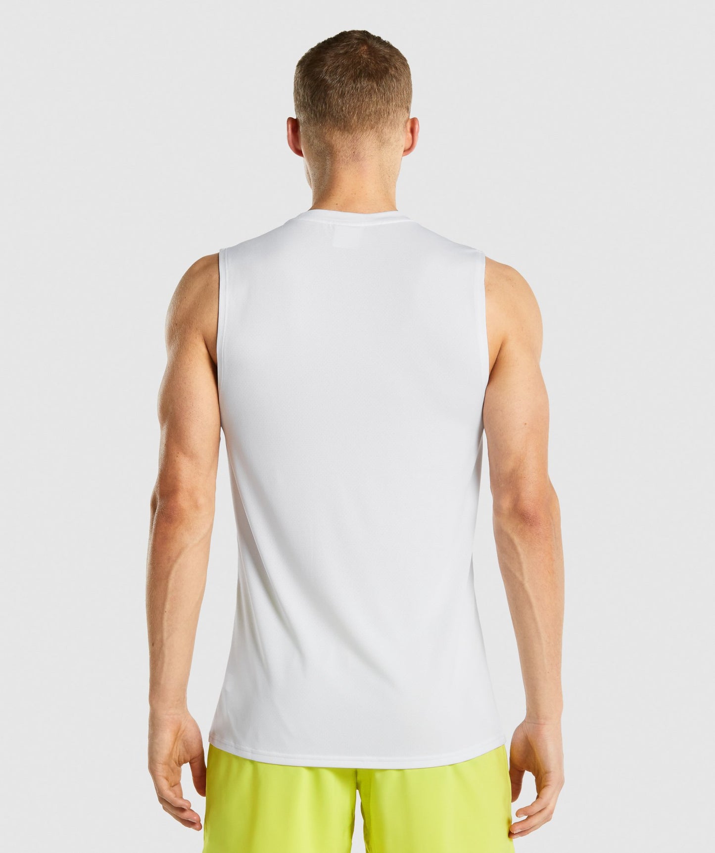 Gymshark Ankunft ärmelloses T -Shirt - Weiß