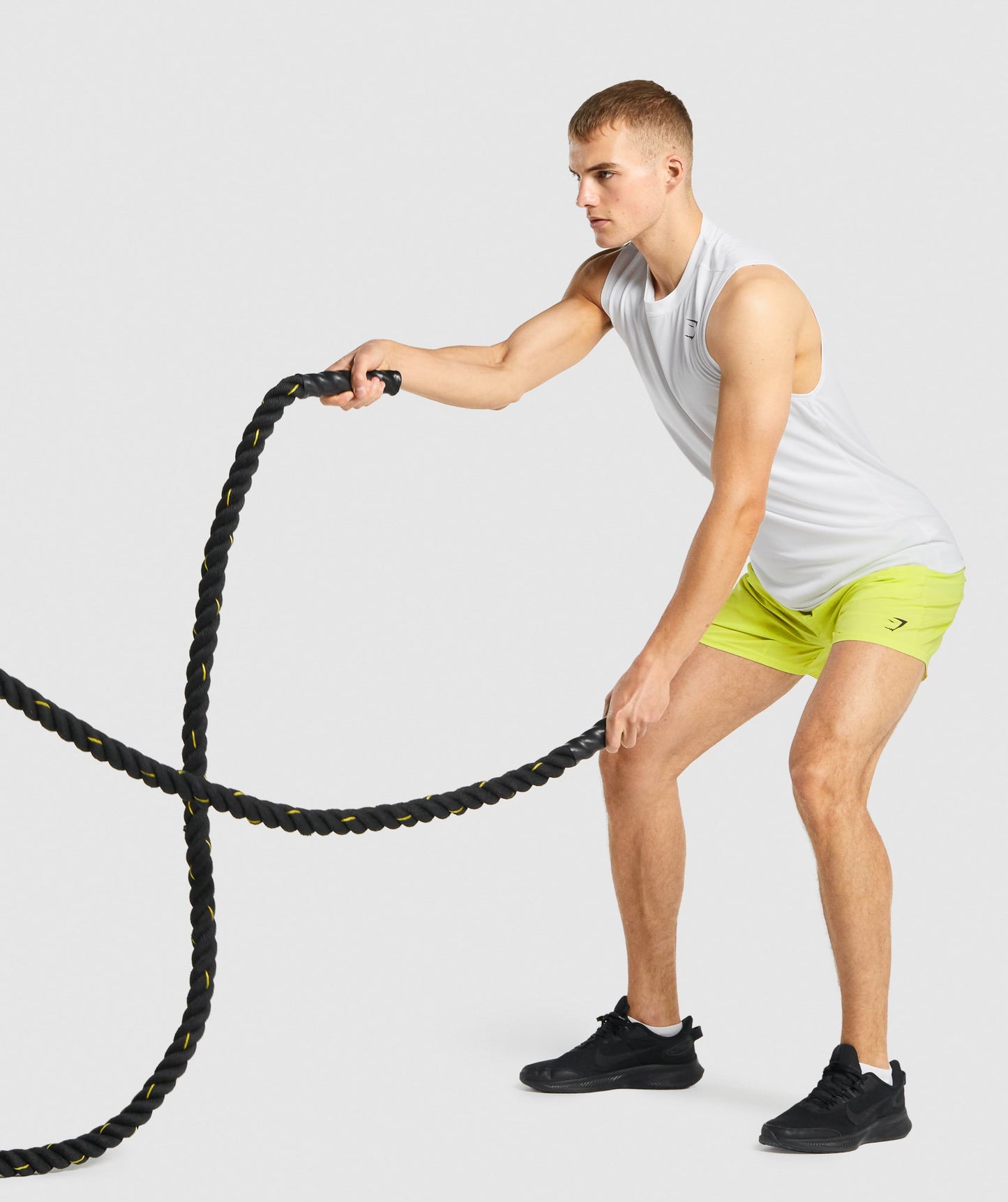 Gymshark Ankunft ärmelloses T -Shirt - Weiß