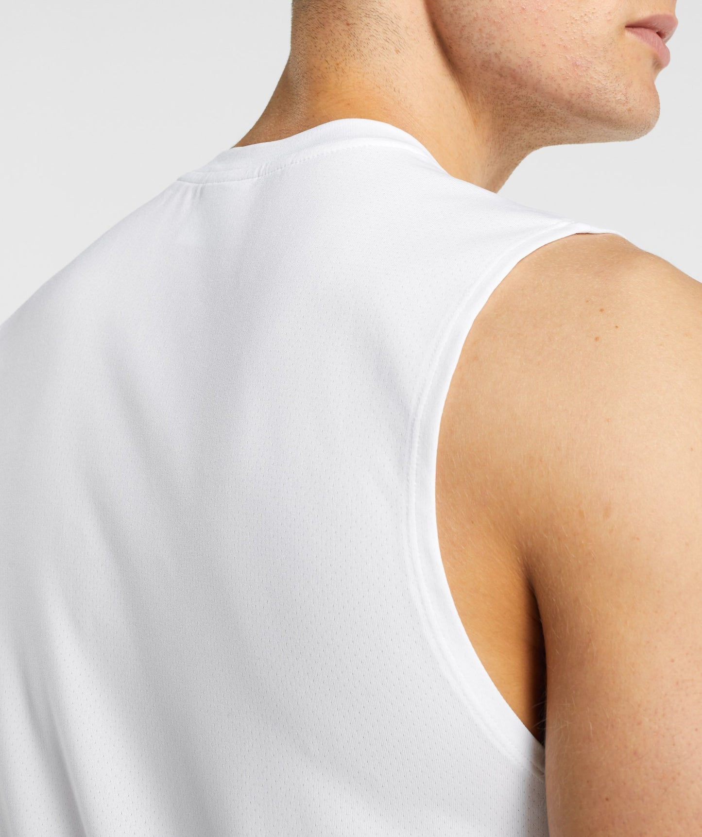 Gymshark Ankunft ärmelloses T -Shirt - Weiß