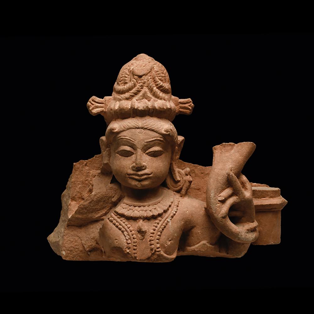 ایک ہندوستانی سرخ ریت کے پتھر کے اعداد و شمار ، درمیانی ادوار ، سی اے۔ 10 ویں - 12 ویں صدی عیسوی