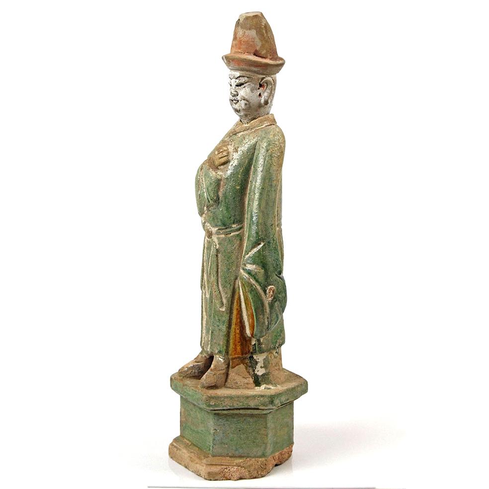 ایک چینی Sancai Glazed تبچر, منگ, ca 1368-1644 عیسوی