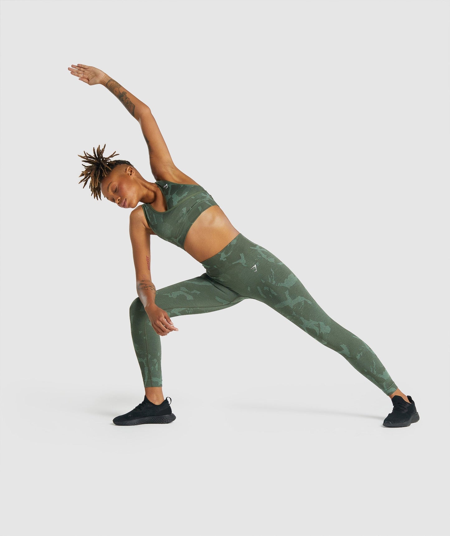 Gymshark Adapt Camo Seamless Sport BH - Savanna | Grün