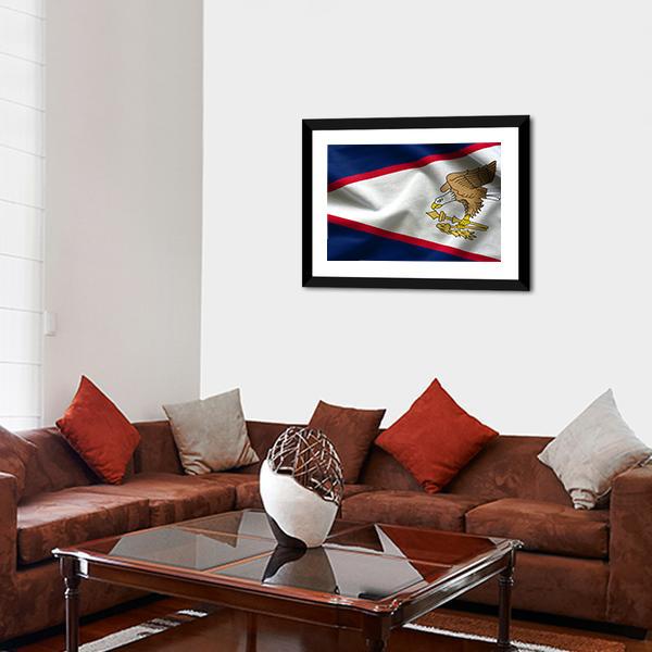 American Samoa Flag Canvas Wall Art-3 Horizontal-Gallery Wrap-25" x 16"-Tiaracle