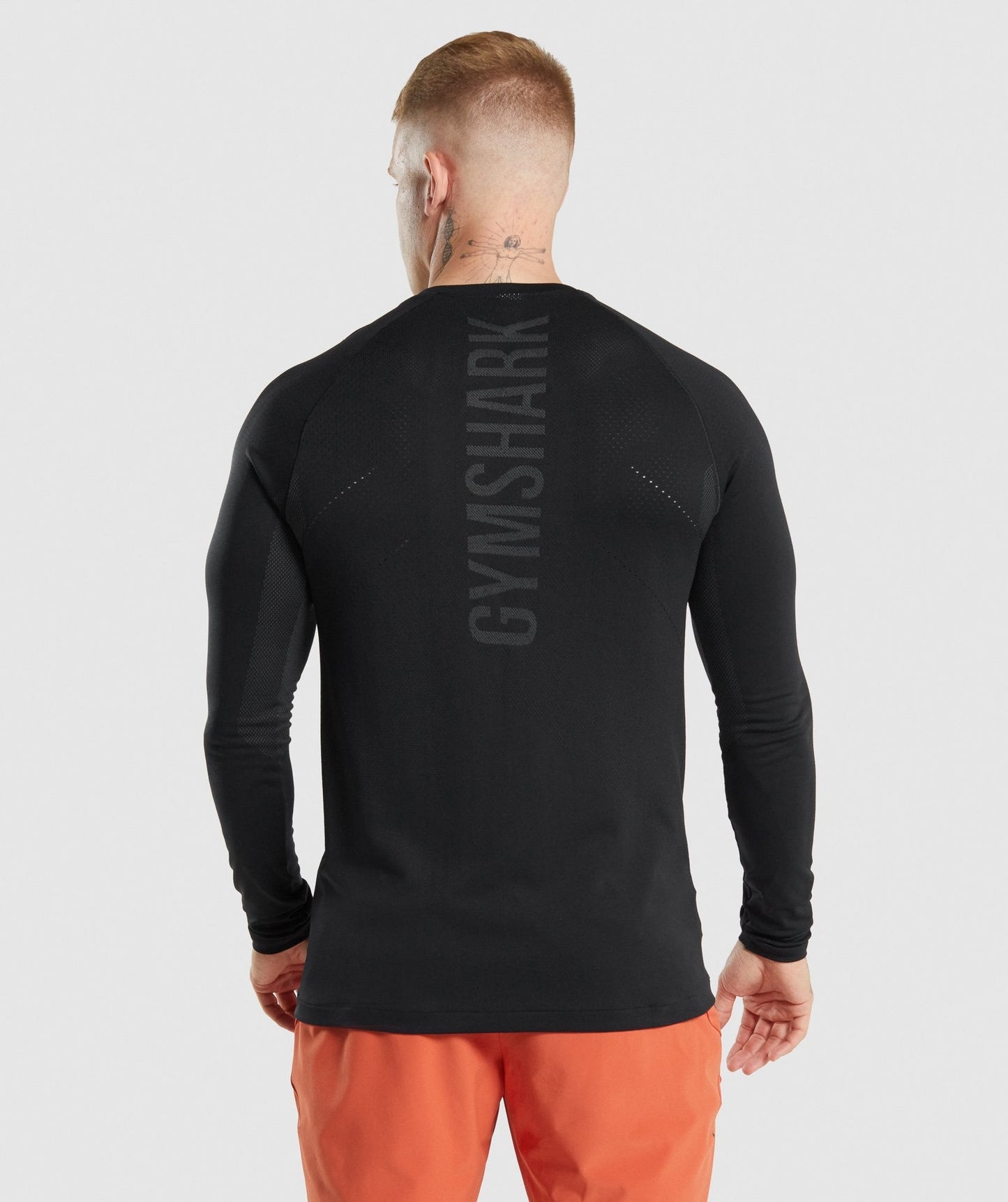 Gymshark Apex Langarm T -Shirt - Schwarz