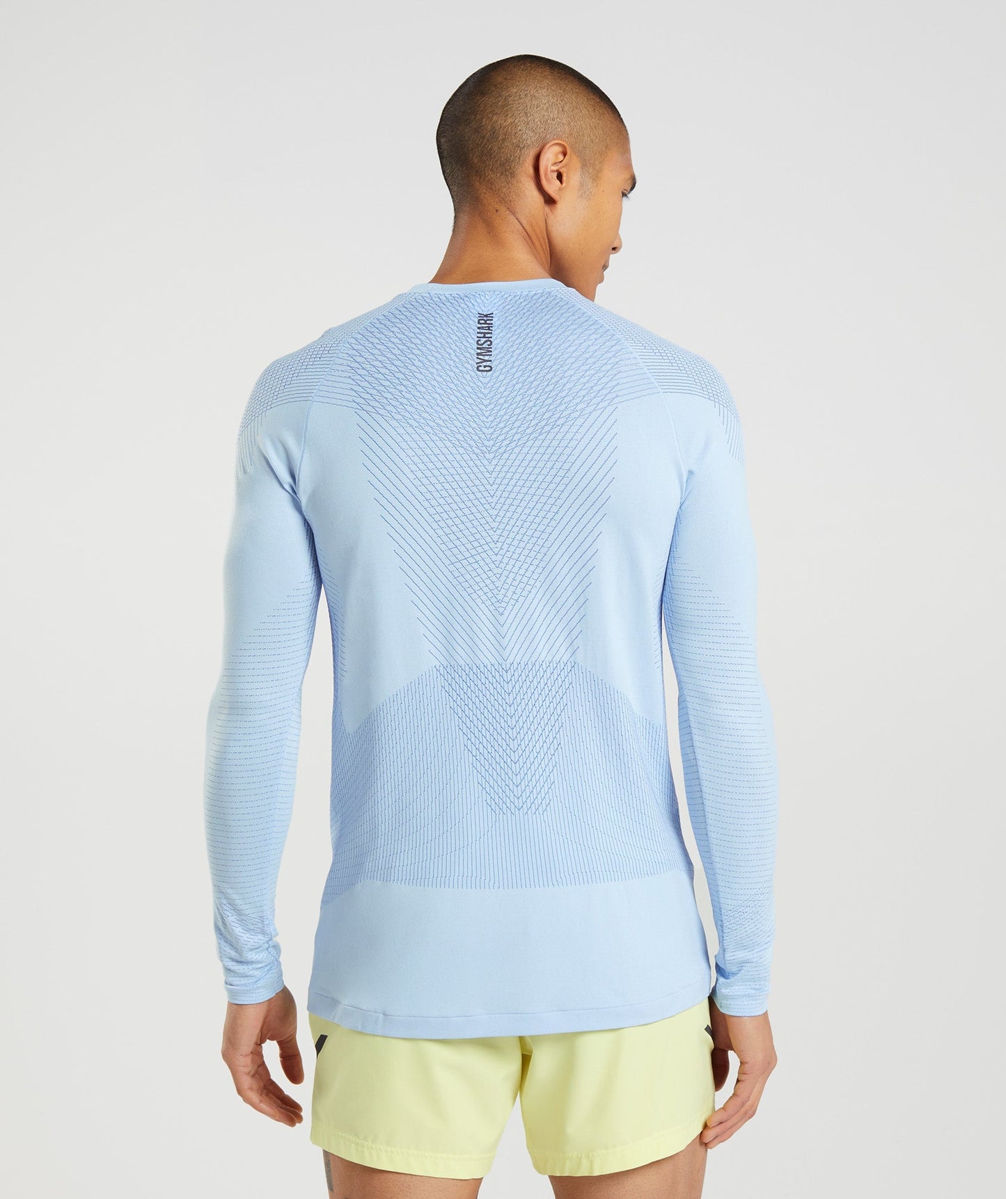 Gymshark Apex Seamless Long Sleeve T-Shirt - Linen Blue/Court Blue