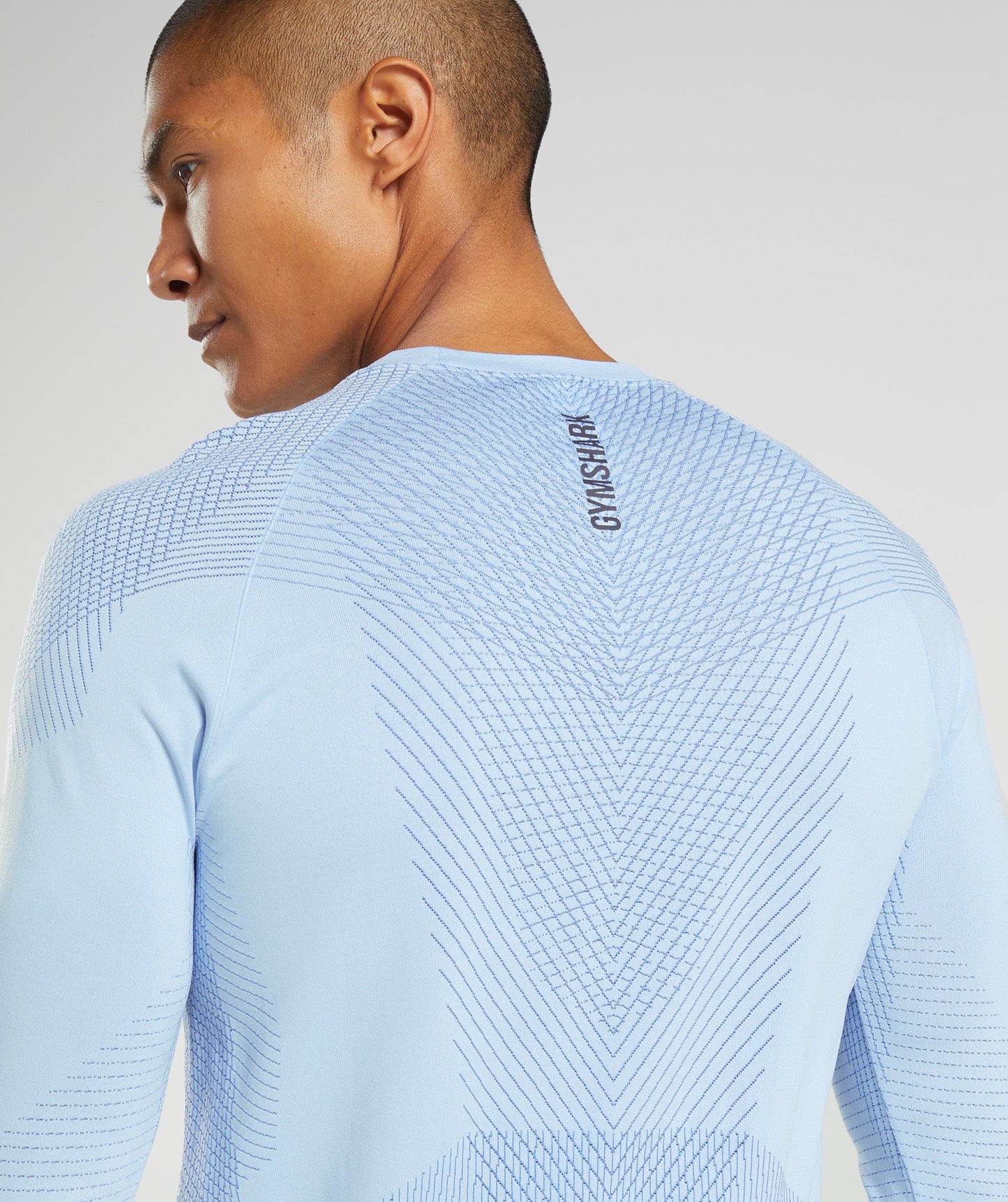 Gymshark Apex Seamless Long Sleeve T-Shirt - Linen Blue/Court Blue