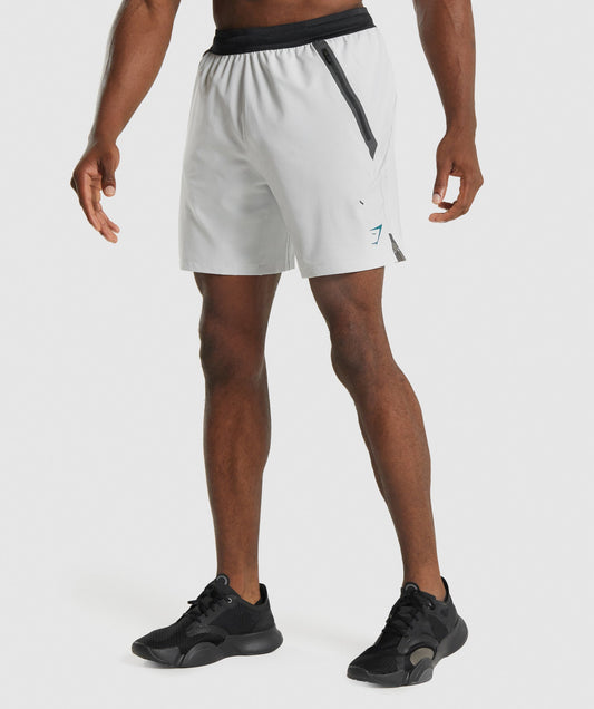 Gymshark Apex spielen Shorts - hellgrau