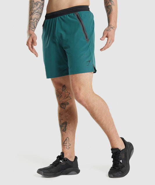 Gymshark Apex spielen Shorts - blaugrün