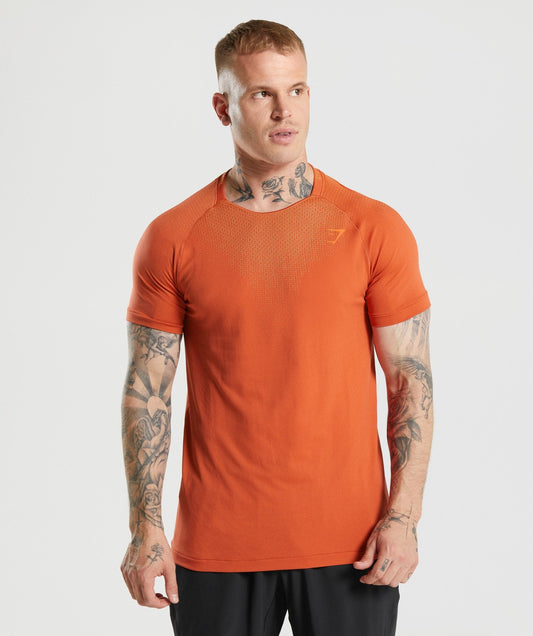 Gymshark Apex Kontrast T -Shirt - Rot