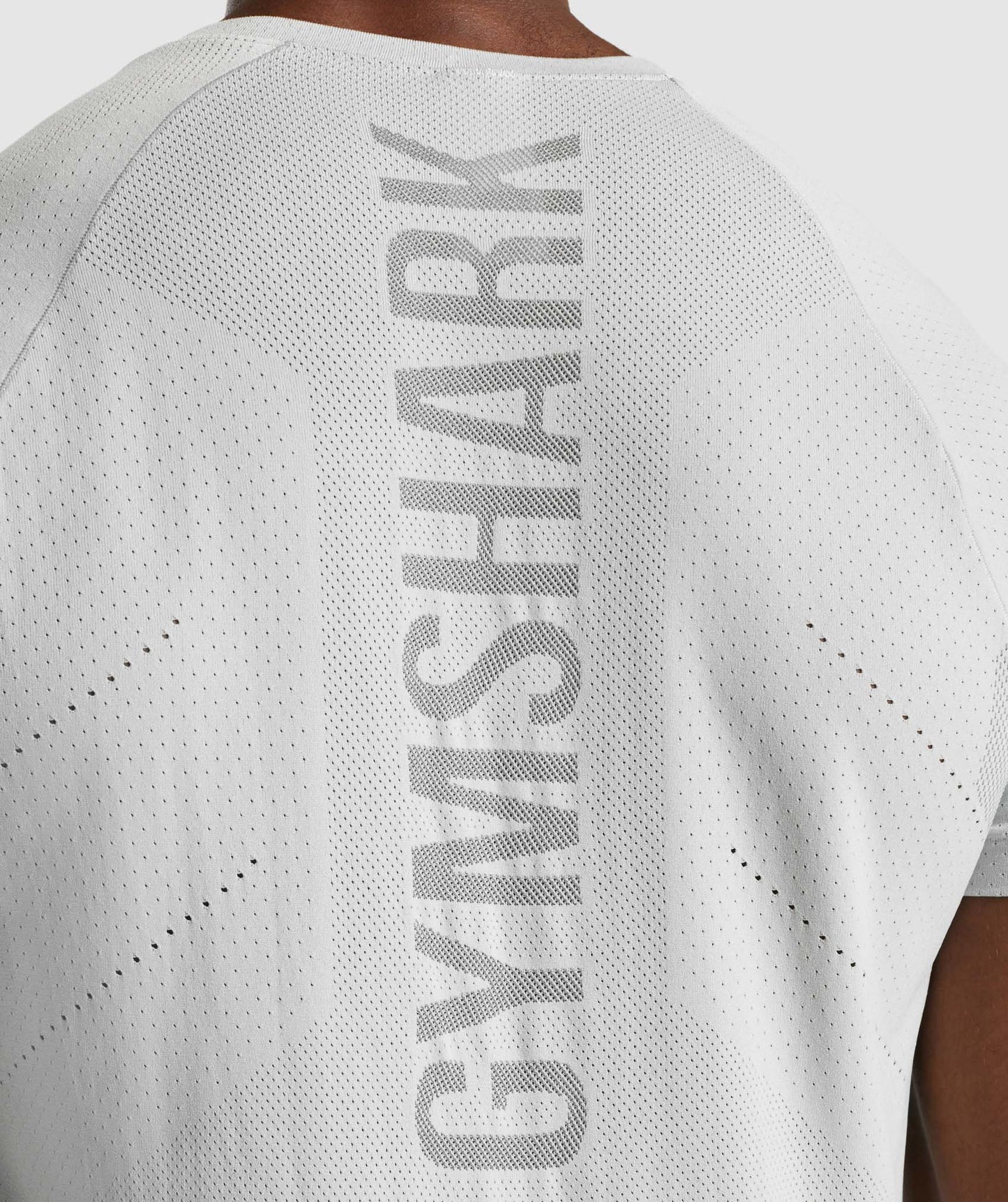 Gymshark Apex spielen T -Shirt - hellgrau/Holzkohle