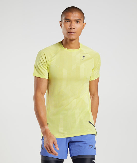 Gymshark Apex T-Shirt - Firefly Green/White