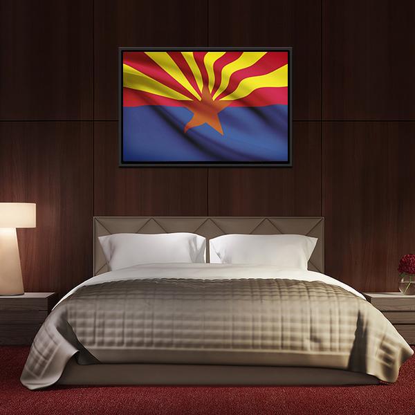Arizona Flag Canvas Wall Art-3 Horizontal-Gallery Wrap-25" x 16"-Tiaracle