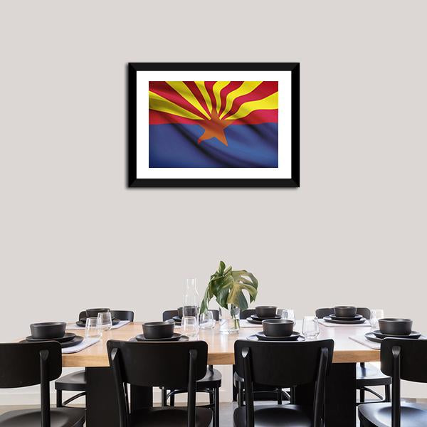 Arizona Flag Canvas Wall Art-3 Horizontal-Gallery Wrap-25" x 16"-Tiaracle