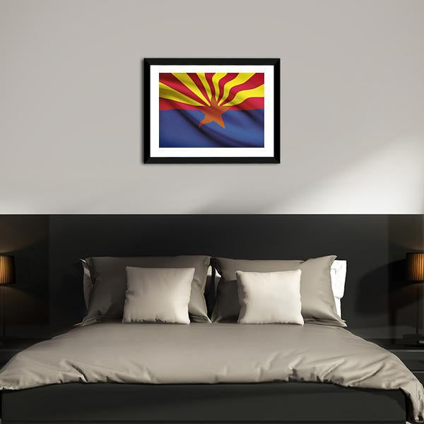 Arizona Flag Canvas Wall Art-3 Horizontal-Gallery Wrap-25" x 16"-Tiaracle