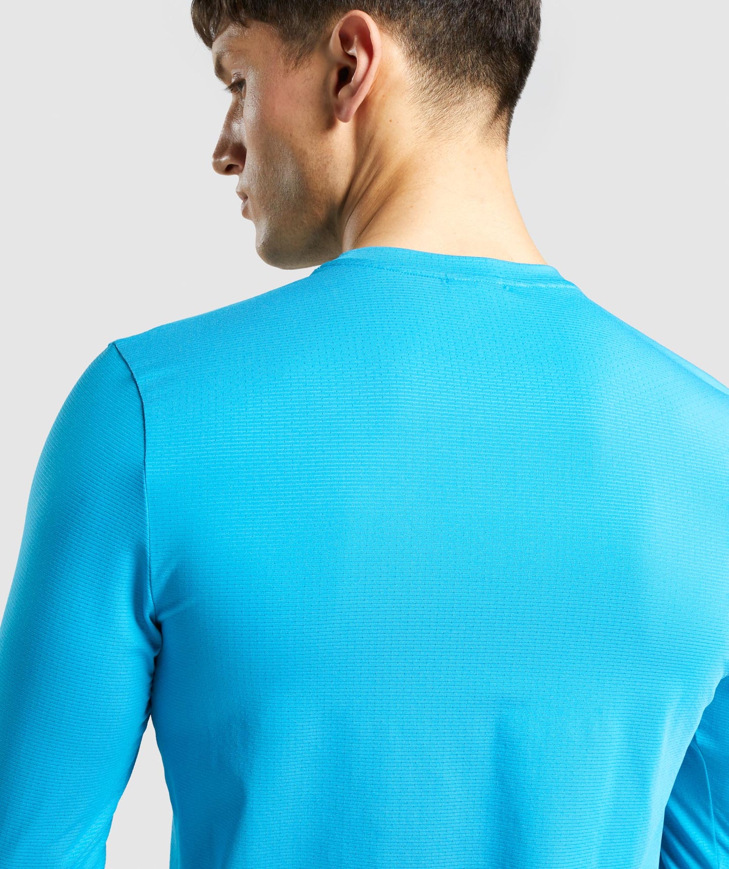 Gymshark Ankunft Grafik Langarm T -Shirt - Blau