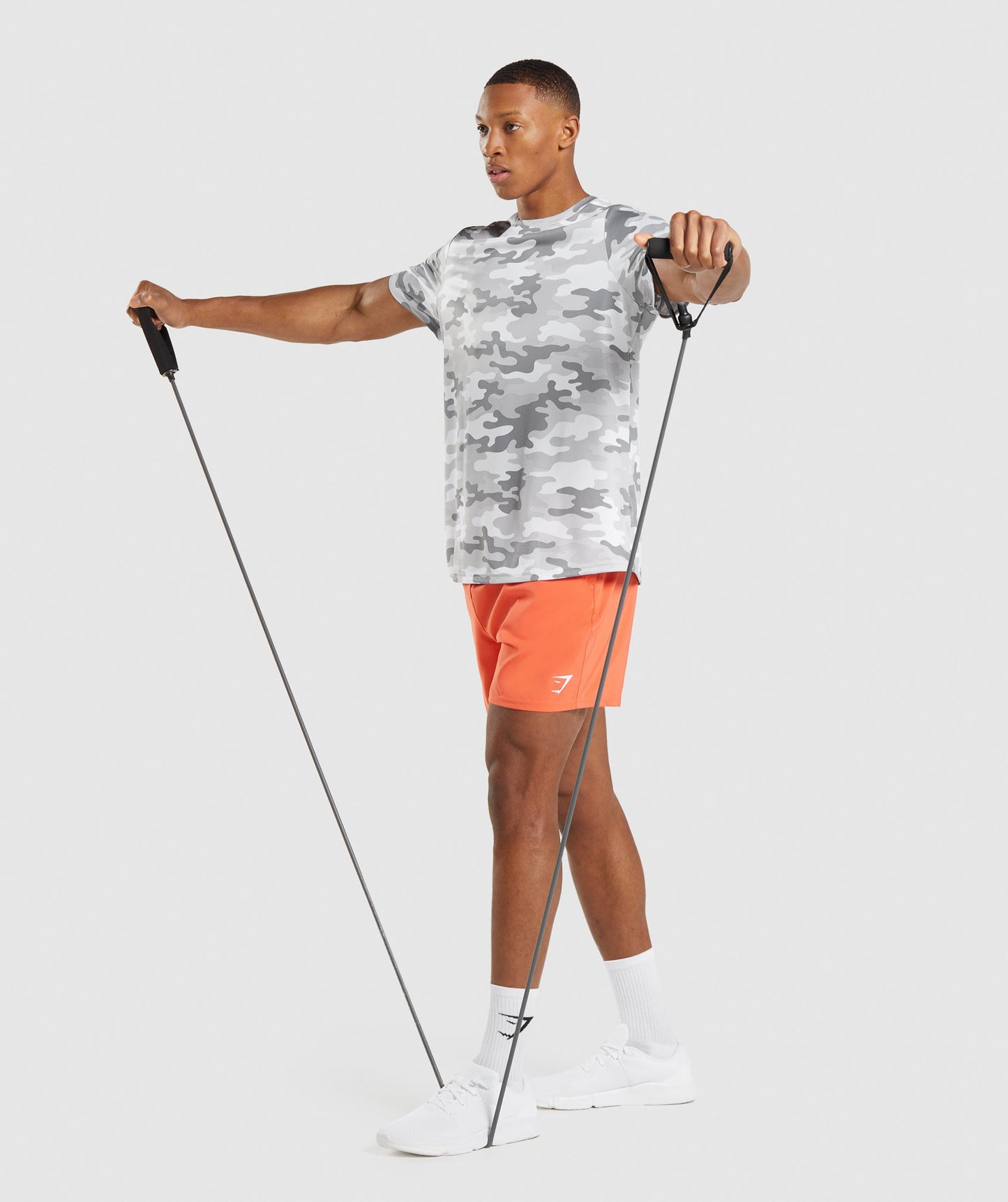 Gymshark Arrival T-Shirt - Light Grey Print