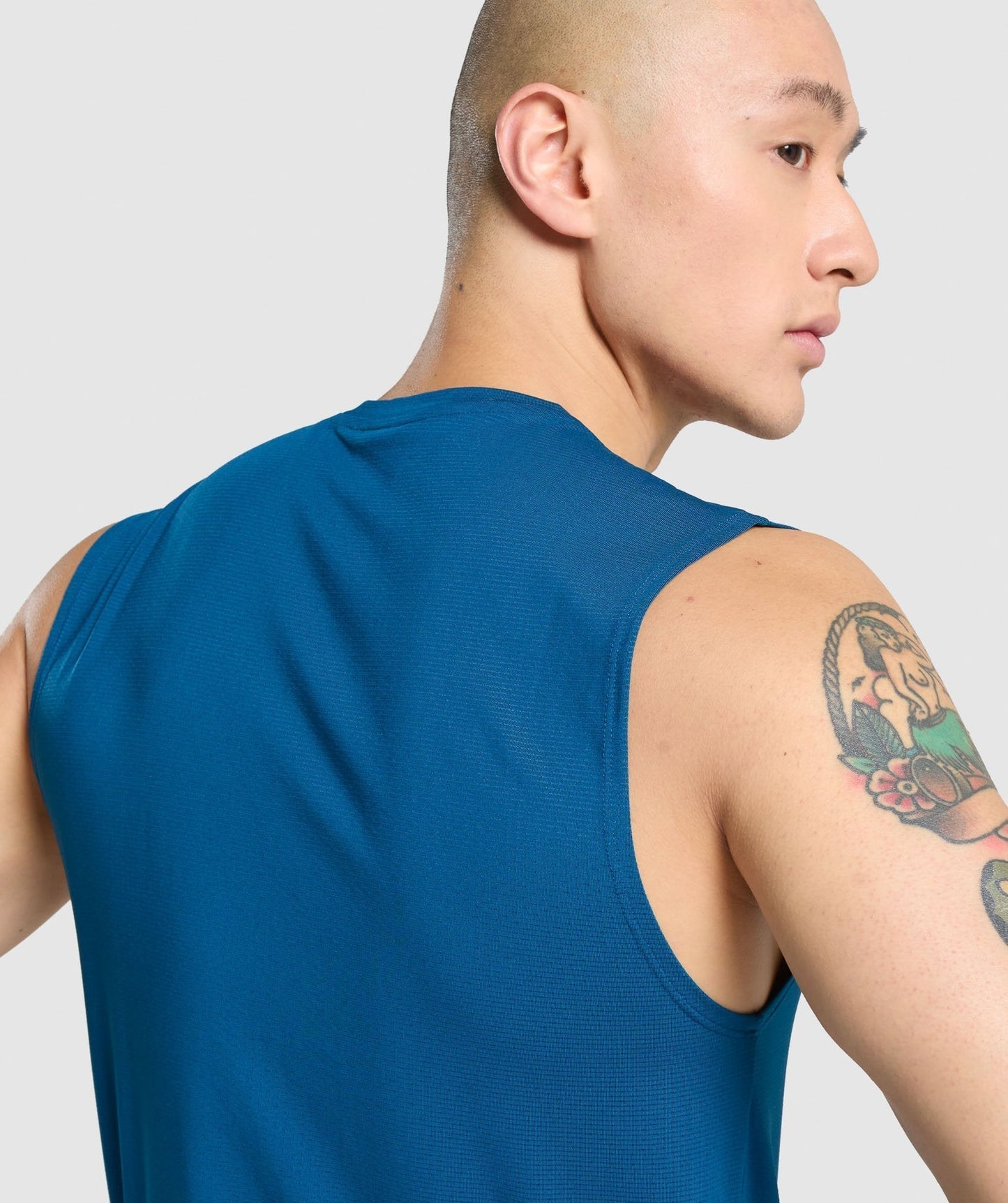 Gymshark Arrival Sleeveless Tee - Petrol Blue