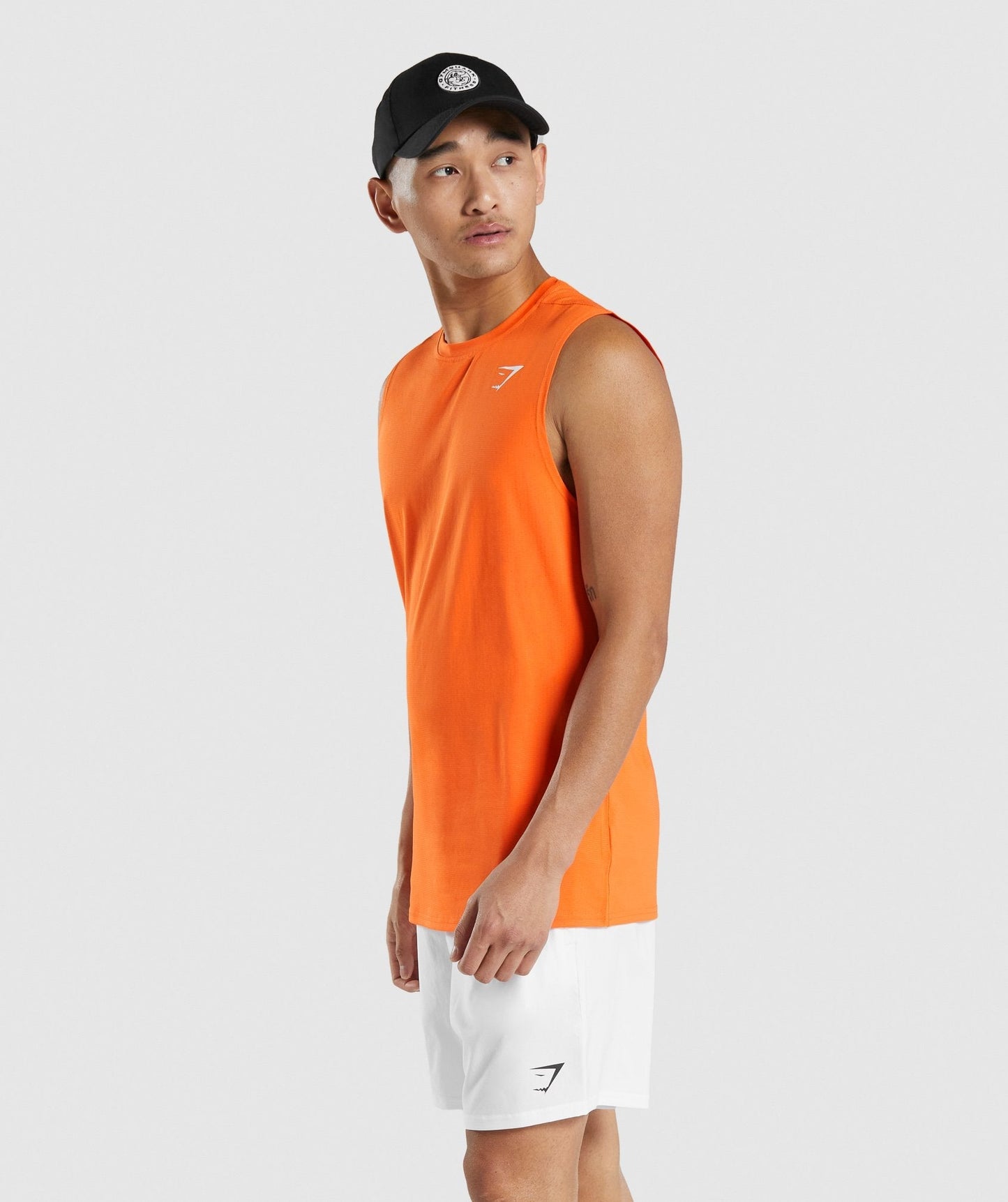 Gymshark Arrival Sleeveless Tee - Orange