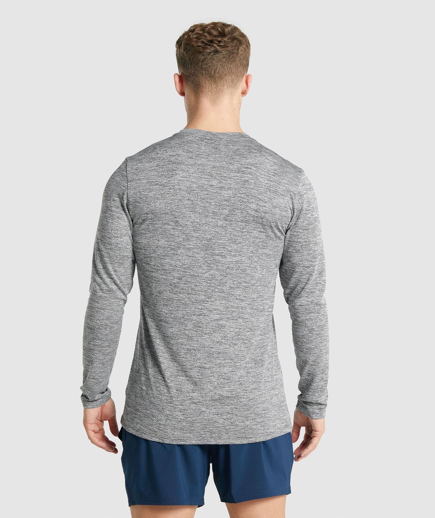 Gymshark Ankunft Marl Long Sleeve T -Shirt - Charcoal Marl
