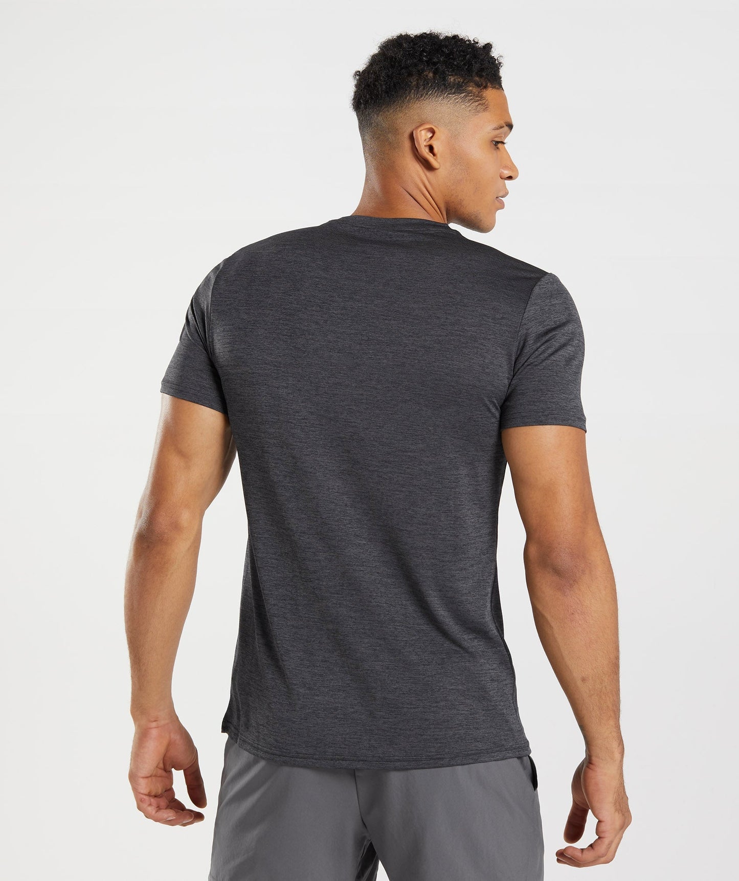 Gymshark Arrival Marl T-Shirt - Black/Onyx Grey Marl