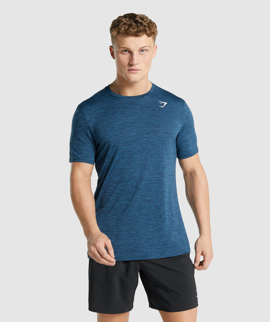 Gymshark Arrival Marl T-Shirt - Navy Marl