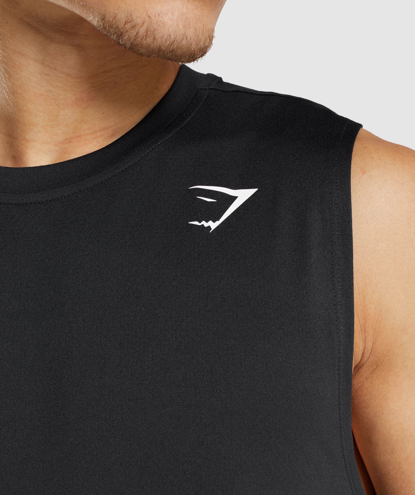 Gymshark Ankunft ärmelloses T -Shirt - schwarz